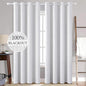 MIULEE 100% Blackout Linen Curtains by MIULEE