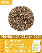 Olvvla - Dandelion Root Tea Bags - 2g X 80 Count - Premium Raw Dandelion Root - Caffeine-free - Non-GMO - Support Digestion & Cleanse