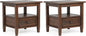 SIMPLIHOME Warm Shaker Solid Wood 20 inch Wide Transitional-Style End Tables in by SimpliHome