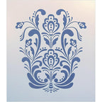 Rosemaling Pattern 18 Stencil Template 8.2" x 9.7" for Painting, Furniture & Folk Art – Reusable Mylar Stencil for DIY Crafts, Walls & Decor Projects – The Artful Stencil
