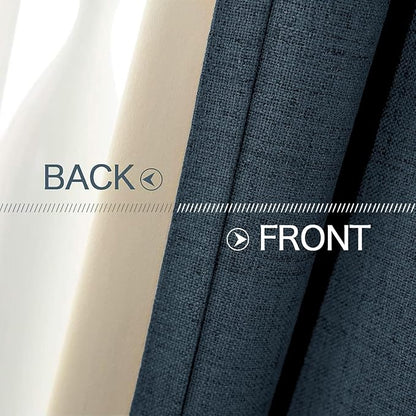 MIULEE 100% Blackout Linen Curtains - Image 6