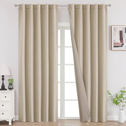 Joydeco 84 Inch Blackout Curtains by JOYDECO