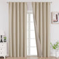 Joydeco Blackout Curtains 96 Inches Long, Thermal Insulated Black Out Curtains by JOYDECO