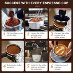 22 PCS Espresso Accessories Kit，53mm Coffee Tamper Set ，Barista Kit - with Frothing Pitcher WDT Tool Stirrer Tamper Mat Coffee Stencils Latte Art Pen