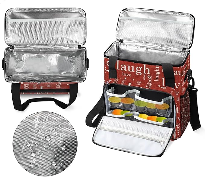 red love romance Coffee Maker Carring Bag Travel Carrying Storage Tote Bag Compatible with Keurig K-Mini or K-Mini Plus Portable Single Serve Coffee Brewer Case with Pockets for K-cup Pods