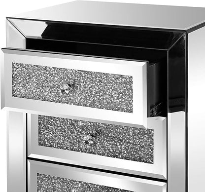 VINGLI Mirrored Nightstand - Image 6