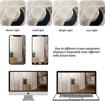 Chyhomenyc Cream Sheer Valances - Image 4