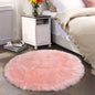 Latepis Fluffy Pink Round Rugs 6ft Circle Rug by Latepis