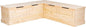 Linon Harris Unfinished Wood Backless Nook by Linon