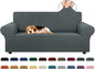 Stretch Loveseat Couch Cover, 2 Cushion Couch Slipcover, Elastic Bottom by KEKUOU