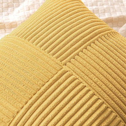 MIULEE Golden Mustard Decorative Lumbar Throw Pillow Covers 12x20 in 2 Pack | - Image 2