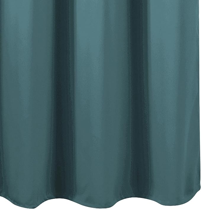 Blackout Curtains 66 x 84 inch/Sea Teal Curtains Set of 2 Panels/Thermal - Image 9
