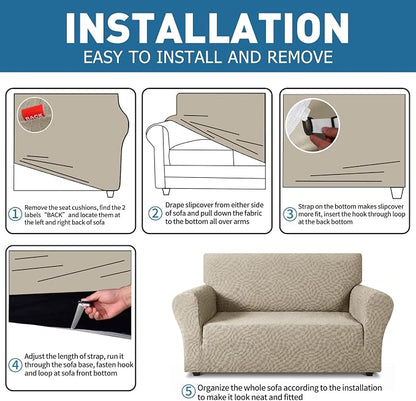 ZNSAYOTX 1 Piece Stretch Sofa Covers - Image 4