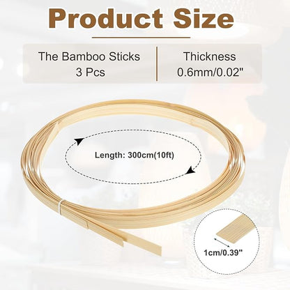 MECCANIXITY 3 Rolls Bamboo Strips - Image 2