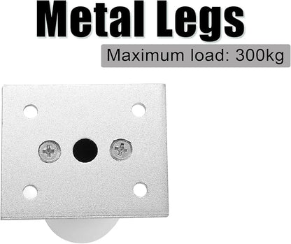Set of 4 Furniture Legs 6 Inch, Adjustable Aluminum Alloy Cabinet Legs - Image 5