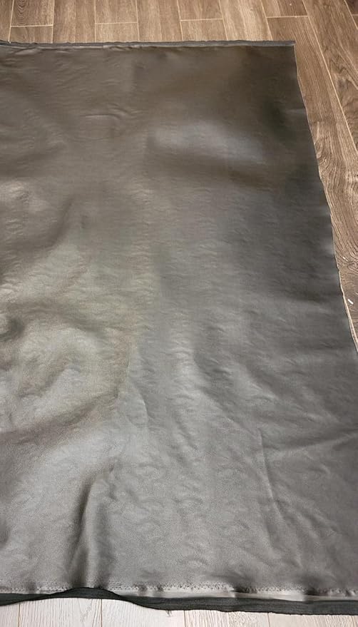 NAT Leathers | Black Soft Faux Vegan PU Leather by The Yard 25 Yard roll - Image 4
