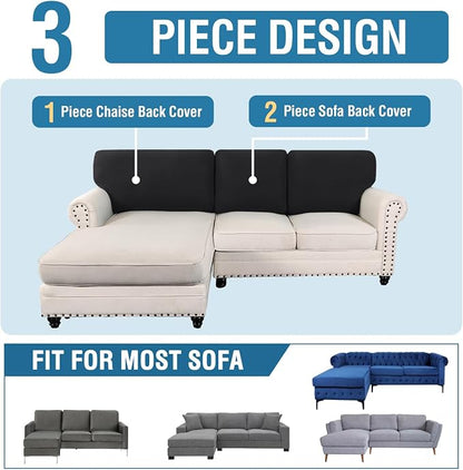 H.VERSAILTEX Backrest Cushion Covers Sectional Couch Back Cushion Covers - Image 8