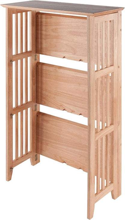 Winsome Mission Beech Wood 4-Tier Shelf - Image 8