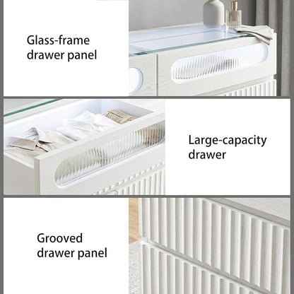 senlin Fluted 6 Drawer Dresser, - Image 5