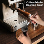 2-Pack Coffee Grinder Cleaning Brush with Natural Walnut Wood Handle and Black Boar Bristle, Coffee Bar Accessories Coffee Brush, Espresso Machine Cleaning Tool Barista Brush with Hanging Loop