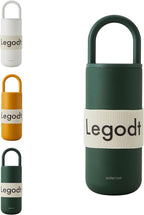 Odense Legodt Loop Tumbler 20oz with Lid and Handle - Insulated Tumbler with Leak-Resistant Lid - Double Stainless Steel Travel Coffee Mug, Water Bottle, Keeps Drinks Hot or Cold(Sweet Pumpkin)