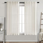 Cream Linen Curtains 65 Inch Length by Nanspring