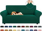 Stretch Loveseat Couch Cover, 2 Cushion Couch Slipcover, Hunter | 1-Piece by KEKUOU