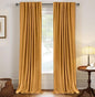Faux Linen Total Blackout Curtains by 100BlackoutShield