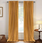 Faux Linen Total Blackout Curtains by 100BlackoutShield