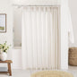 Natural Pinch Pleated Linen Curtains 72 Inches Long 72 Inch Wide | Semi Sheer by DUKIYO