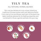 Tily Tea Deep Cleanse Herbal Tea - Natural Detox Tea for Gut Health - Caffeine Free - 10 Plastic-Free Tea Bags
