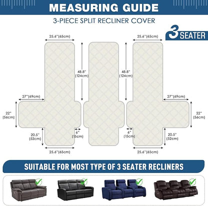 TAOCOCO 100% Waterproof Recliner Sofa Cover, Non Slip Split Couch Covers - Image 5