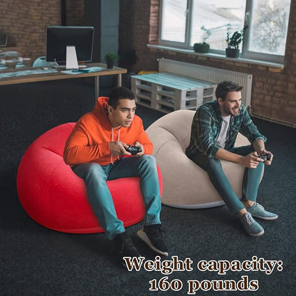 Realspring Inflatable Bean Bag Chairs Outdoor Blow up Camping Chairs Inflatable - Image 4