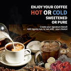 Instant Mushroom Coffee Powder Espresso Cafe Extract with Chaga Lions Mane Turkey Tail Shiitake Cordyceps Reishi 20 Servings