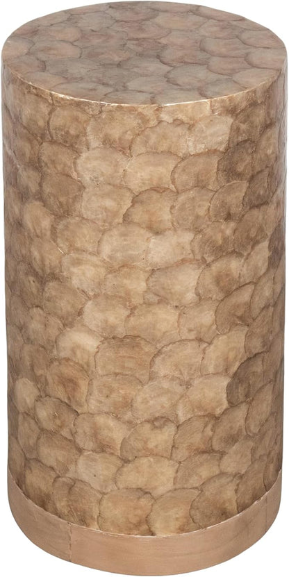 East at Main Capiz Shell Martini Table – Tea Brown Accent Table, Small - Image 4