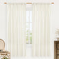 Natural Cream Linen Curtains for Living Room 72 Inch Length 2 Panels | Light by LAMIT