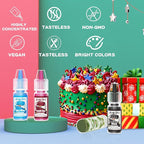 Oil Based Food Coloring - 15 Vibrant Rainbow Colors Edible Oil Food Dye Set, Flavorless Concentrated Oil Based Food Coloring for Chocolate, Baking, Cake Decorating, Candy Melts, Cookies, Frosting - 0.25 Fl. Oz