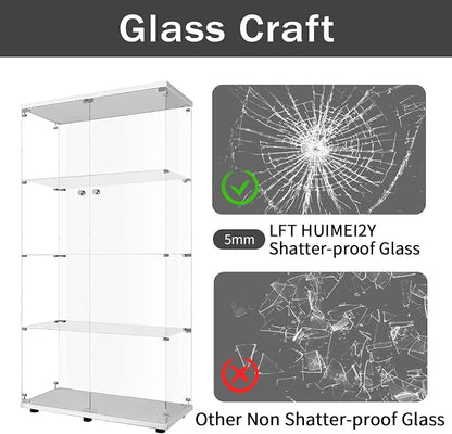 LFT HUIMEI2Y Glass Display Cabinet 4-Shelf - Image 5