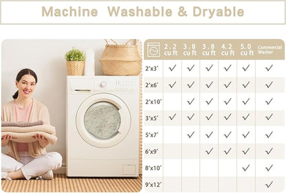 Small Washable Rugs 2x3 Entryway Area Rugs - Image 9