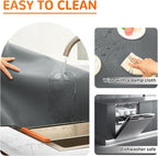 Warome Silicone Mat, 47"x 23" Silicone Mats for Kitchen Counter, Nonslip Heat Resistant Mat, Extra Large Kitchen Counter Mat, Countertop Protector for Craft, No Creases-Gray