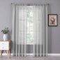 Tollpiz Sheer Curtain Linen Textured Bedroom Curtains Sheer Light Filtering Rod by Tollpiz