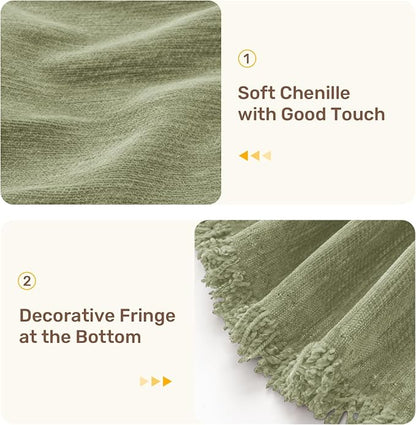 2 Pieces Sectional Couch Covers L Shaped Cover XXXL Light Sage | Thick Washable - Image 7