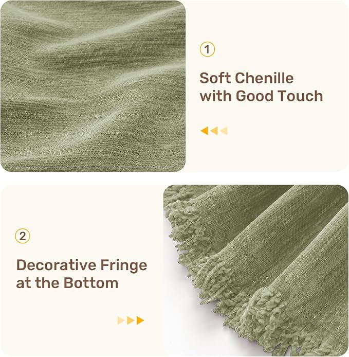 2 Pieces Sectional Couch Covers L Shaped Cover XL Light Sage | Thick Washable - Image 7