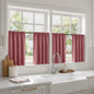 MIULEE Set of 4 Dusty Rose 45 Inch Short Blackout Kitchen Window Curtains | by MIULEE