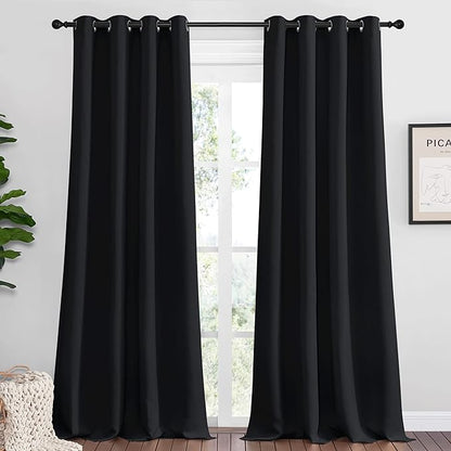 NICETOWN Halloween Patio Blackout Curtain Shades, 2 Panels, 55 inches x 102 by NICETOWN