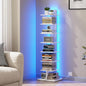 TUTOTAK Narrow Bookshelf, 8-Tier Bookcase by ChoosetutotakFurnitureBuildYourCozyHome
