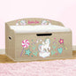 DIBSIES Personalized Creative Wonders Toy Box, Unicorns & Rainbows, 30 x 19.25 by DIBSIES