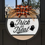 Halloween Stencils for Painting 12inch Large Reusable Halloween Stencil for Door Hanger Round Skeleton Ghost Boo Templates for Wood Walls Windows Door Mat Fabric