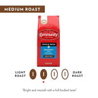 Community Coffee Breakfast Blend Whole Bean Coffee, Medium Roast, 12 oz Bag (Pack of 2)