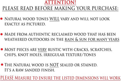 Doug and Cristy Designs Aztec A-Frame Side Table; Reclaimed Wood End Table - Image 6